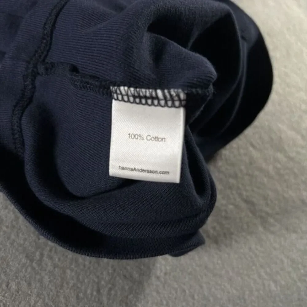 Hanna Andersson T-Shirt Girls‎ Size 110 US 5 Navy Cotton Long Sleeve Basic Top